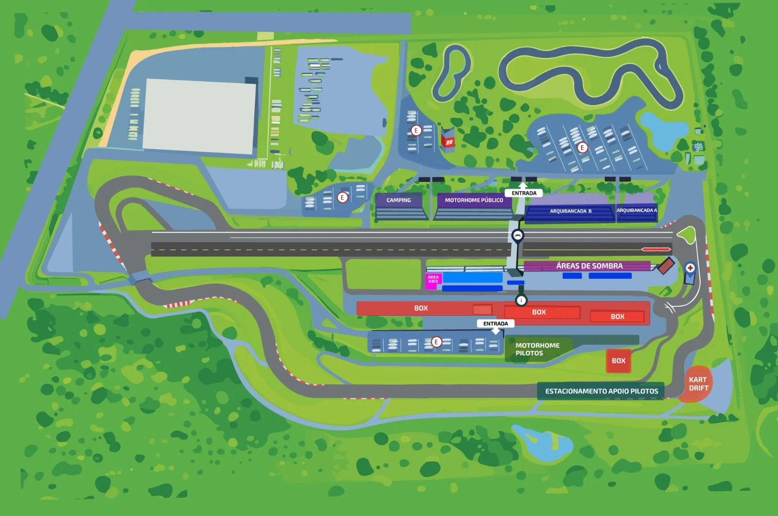 Mapa do Autódromo FuelTech Velopark